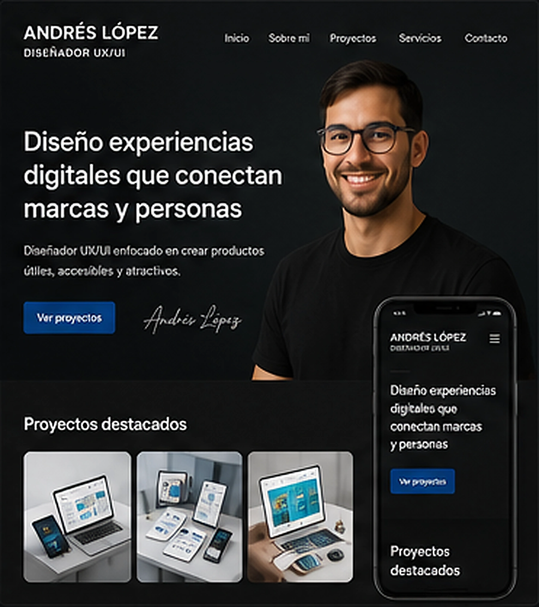 Ejemplo de portafolio profesional